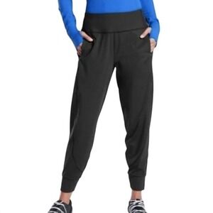 Women's Athleta Distance Jogger 488459 Black Mid-Rise Athletic Pants Size S